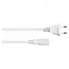 kabelmeister Euro barošanas kabelis, Europlug C tipa uz atdalītiem galiem, 1,5 m, 0,75 mm², balts