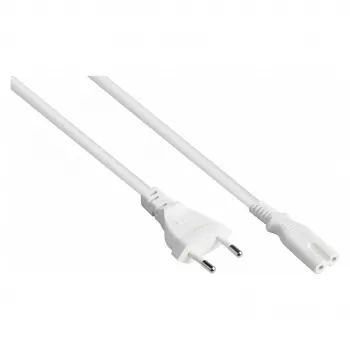 kabelmeister Euro barošanas kabelis, Europlug C tipa uz atdalītiem galiem, 1,5 m, 0,75 mm², balts