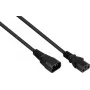 Kabelmeister IEC C14 uz C13 strāvas pagarinājuma kabelis, 2m, melns, 0,75mm² SK1430-S020
