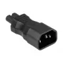 KABELMEISTER SKA-1470S IEC C14 uz C7 strāvas adapteris – 250 V / 2,5 A, melns