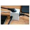 kabelmeister kontaktligzdu kubs 3 rozetes ar USB-C un USB-A, balts, 2m