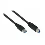 Kabelmeister USB 3.0 A-A kabelis UL melns 3m