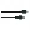 Kabelmeister USB 3.0 pagarinājuma kabelis A vīriešu uz A sieviešu UL melns 0.5m