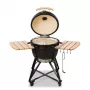 KAMADO BONO MEDIA 20 (52CM) Keramikas ogļu grils, Spīdīgi melns