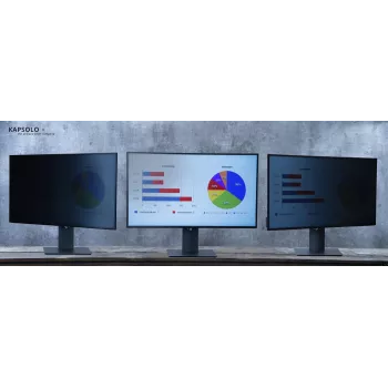 KAPSOLO divvirzienu privātuma filtrs 21,5 collu monitoram, noņemams, bez rāmja, 16:9, 30° KAP10746