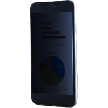 KAPSOLO divvirzienu privātuma ekrāna aizsargplēve Apple iPhone 14 Pro, pašlīmējoša PET plēve, pret atspīdumu, pret skrāpējumiem, pret pirkstu nospiedumiem, caurspīdīga KAP13011