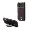 Karl Lagerfeld IML Ring Stand 360 Kameo Metal MagSafe vāciņš iPhone 18 Pro / 17 Pro - bordo
