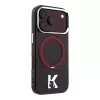 Karl Lagerfeld IML Ring Stand 360 Kameo Metal MagSafe vāciņš iPhone 18 Pro / 17 Pro - bordo