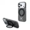 Karl Lagerfeld IML Ring Stand 360 Kameo Metal MagSafe maciņš iPhone 18 Pro Max / 17 Pro Max - Melns