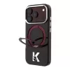 Karl Lagerfeld IML Ring Stand 360 Kameo Metal MagSafe maciņš iPhone 18 Pro Max / 17 Pro Max bordo