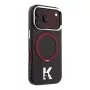 Karl Lagerfeld IML Ring Stand 360 Kameo Metal MagSafe maciņš iPhone 18 Pro Max / 17 Pro Max bordo