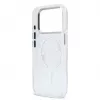 Karl Lagerfeld iPhone 15 Pro MagSafe cietais vāciņš, caurspīdīgs ar Karl Script logotipu
