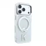 Karl Lagerfeld iPhone 18 Pro Max / 17 Pro Max MagSafe IML gredzena statīvs 360 Kameo metāla caurspīdīgs maciņš