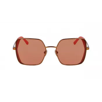 KARL LAGERFELD KL340S-800 Sieviešu saulesbrilles - Melns acetāta rāmis, Pelēkas polikarbonāta lēcas, 56mm