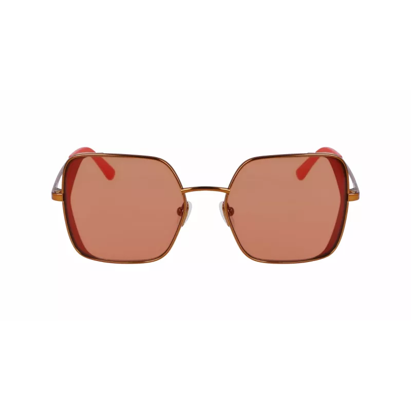 KARL LAGERFELD KL340S-800 Sieviešu saulesbrilles - Melns acetāta rāmis, Pelēkas polikarbonāta lēcas, 56mm