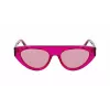 KARL LAGERFELD KL6043S-86 Sieviešu kvadrātveida acetāta saulesbrilles Melnas/Pelēkas 52mm