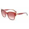 KARL LAGERFELD KL6069S-805 Sieviešu saulesbrilles Havana Square Acetāts 54mm
