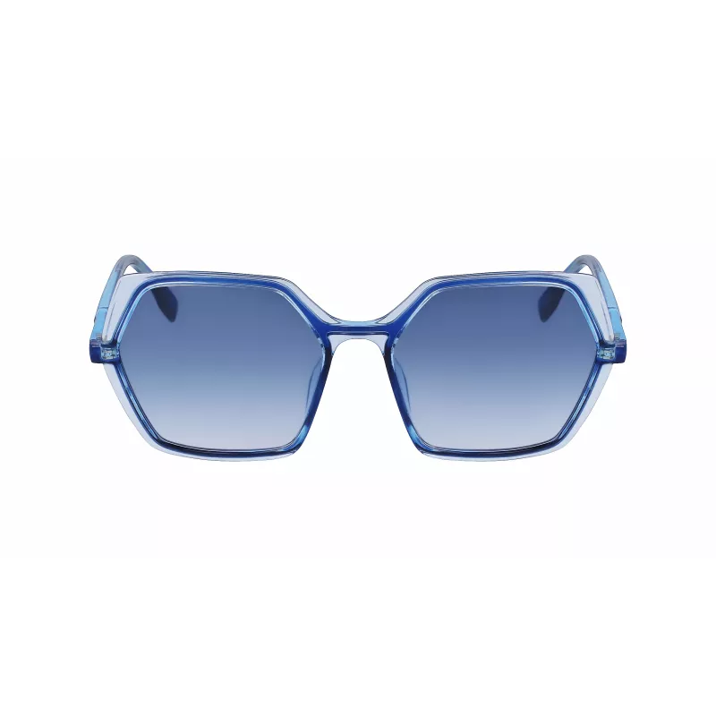 KARL LAGERFELD KL6083S-407 Women's Square Sunglasses Havana Brown Gradient 56mm