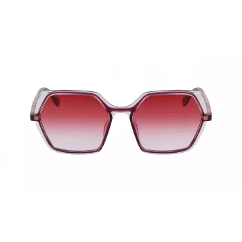 KARL LAGERFELD KL6083S-626 Sieviešu kaķacs formas saulesbrilles Melnas Pelēks gradients 56mm