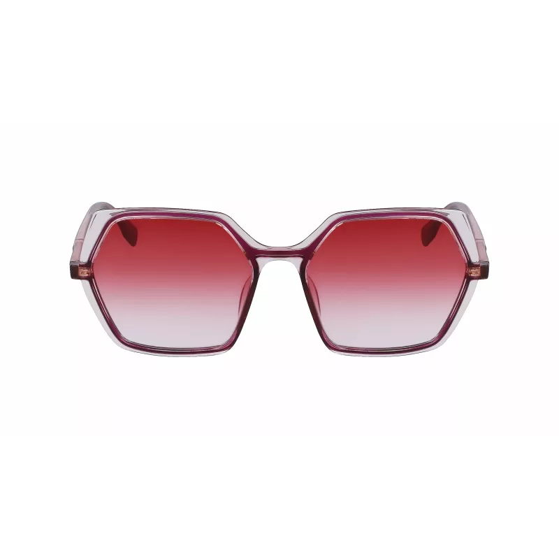 KARL LAGERFELD KL6083S-626 Sieviešu kaķacs formas saulesbrilles Melnas Pelēks gradients 56mm