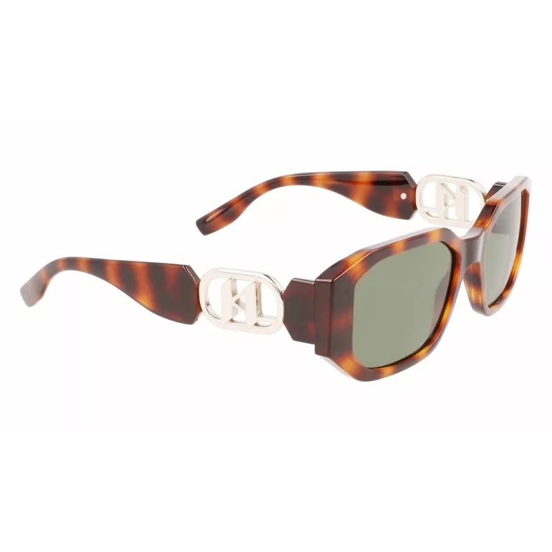 KARL LAGERFELD KL6085S-240 Sieviešu kaķacs formas saulesbrilles Havana Brūns gradients 55mm