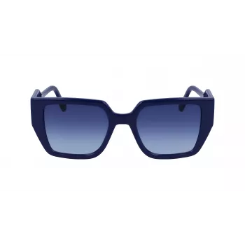 KARL LAGERFELD KL6098S-400 Sieviešu saulesbrilles tumši zils rāmis pelēka gradienta lēca 52mm