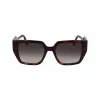 KARL LAGERFELD KL6098SN-240 Sieviešu kvadrātveida acetāta saulesbrilles - Brūns Havana rāmis, Brūnas gradienta lēcas - 52/19/140 mm