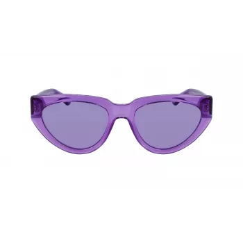 KARL LAGERFELD KL6100S-516 Sieviešu saulesbrilles - Acetāta rāmis, Pelēkas lēcas, 54mm