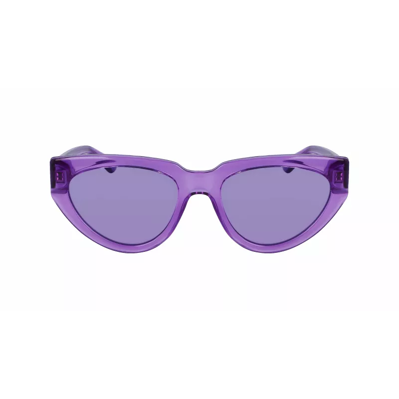 KARL LAGERFELD KL6100S-516 Sieviešu saulesbrilles - Acetāta rāmis, Pelēkas lēcas, 54mm