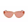 KARL LAGERFELD KL6100S-800 Sieviešu taisnstūra acetāta saulesbrilles Havana brūns gradients 54/19/140 mm