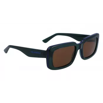 KARL LAGERFELD KL6101S-300 Unisex saulesbrilles 54mm Pelēkas lēcas Melns acetāta rāmis UV400
