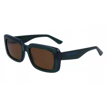 KARL LAGERFELD KL6101S-300 Unisex saulesbrilles 54mm Pelēkas lēcas Melns acetāta rāmis UV400