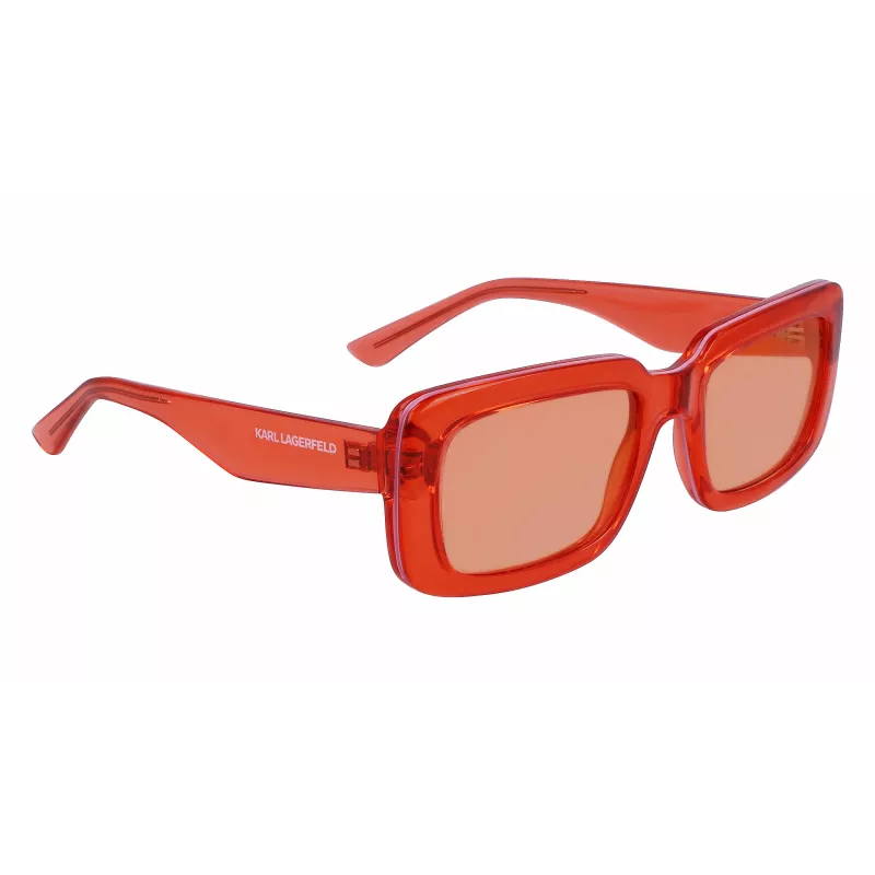 KARL LAGERFELD KL6101S-800 Unisex saulesbrilles - Melns rāmis, Pelēkas lēcas, 54mm
