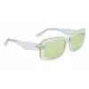KARL LAGERFELD KL6101S-970 Unisex saulesbrilles 54/19/140 mm Kvadrātveida acetāta rāmis, polikarbonāta lēcas, UV400