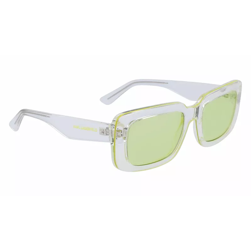 KARL LAGERFELD KL6101S-970 Unisex saulesbrilles 54/19/140 mm Kvadrātveida acetāta rāmis, polikarbonāta lēcas, UV400