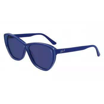 KARL LAGERFELD KL6103S-407 Sieviešu tauriņveida saulesbrilles Havana 58mm