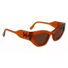 KARL LAGERFELD KL6122S522221 Sieviešu saulesbrilles, Havana acetāta rāmis, brūnas lēcas, 52 mm