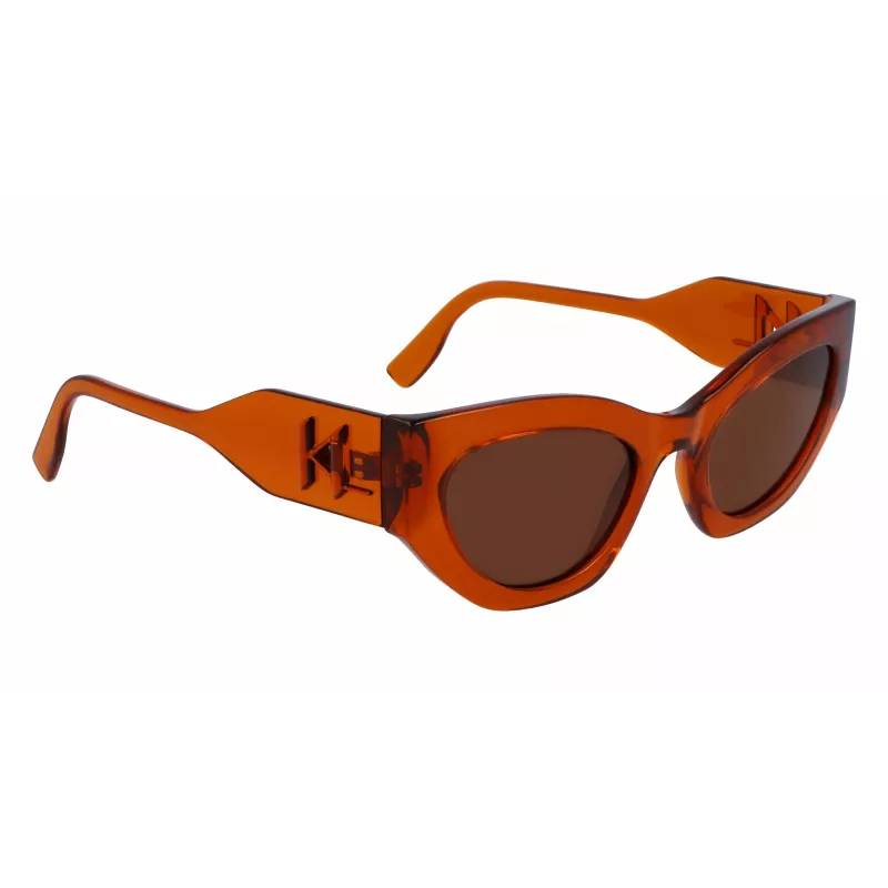 KARL LAGERFELD KL6122S522221 Sieviešu saulesbrilles, Havana acetāta rāmis, brūnas lēcas, 52 mm