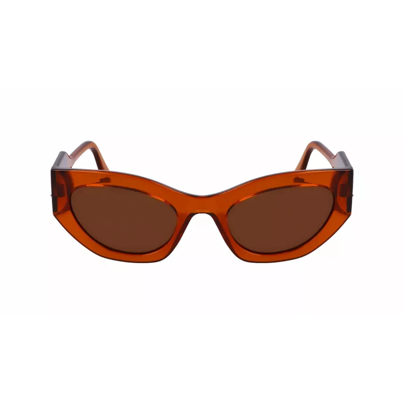 KARL LAGERFELD KL6122S522221 Sieviešu saulesbrilles, Havana acetāta rāmis, brūnas lēcas, 52 mm