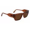 KARL LAGERFELD KL6123S541824 Unisex saulesbrilles, spīdīgs melns rāmis, pelēkas lēcas, 54/18/140 mm