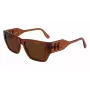 KARL LAGERFELD KL6123S541824 Unisex saulesbrilles, spīdīgs melns rāmis, pelēkas lēcas, 54/18/140 mm