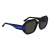 KARL LAGERFELD KL6124S-001 Sieviešu kaķacs formas saulesbrilles Melna/Pelēka 53mm