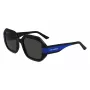 KARL LAGERFELD KL6124S-001 Sieviešu kaķacs formas saulesbrilles Melna/Pelēka 53mm