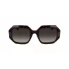 KARL LAGERFELD KL6124S-240 Sieviešu kvadrātveida acetāta saulesbrilles Brūna Havana 53mm
