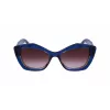 KARL LAGERFELD KL6127S521842 Sieviešu saulesbrilles - Melns rāmis, Pelēka gradienta lēca, 52 mm