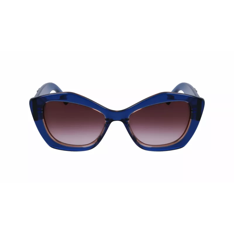 KARL LAGERFELD KL6127S521842 Sieviešu saulesbrilles - Melns rāmis, Pelēka gradienta lēca, 52 mm
