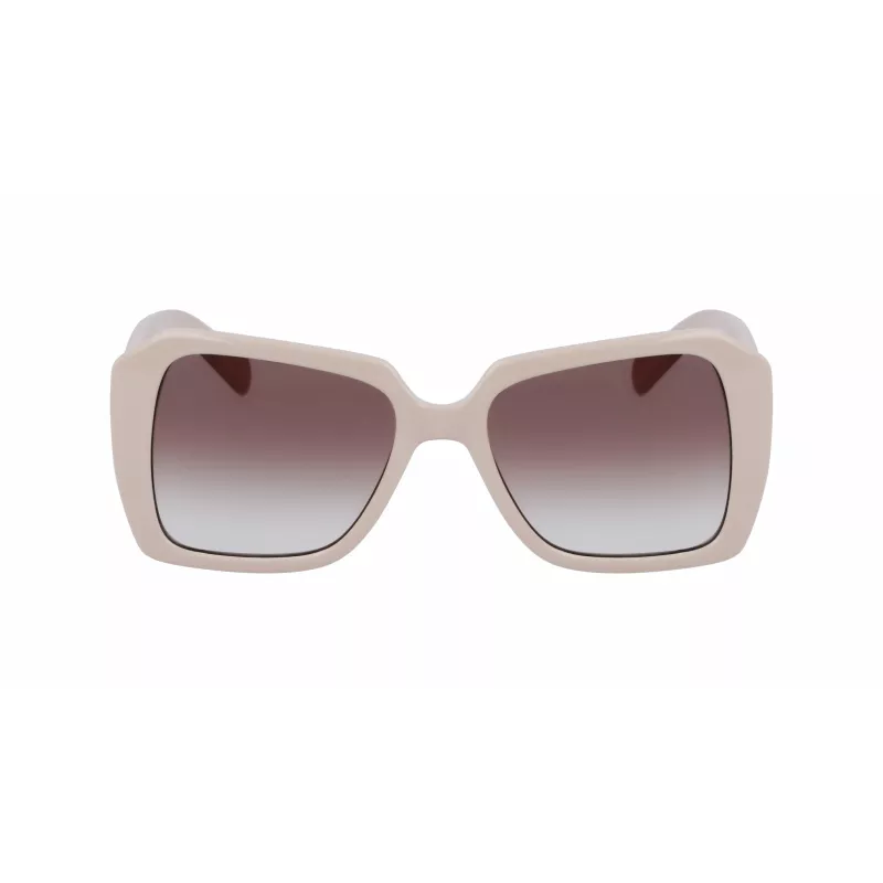 KARL LAGERFELD KL6140S531710 Sieviešu taisnstūra saulesbrilles Melnas/Pelēkas 53mm
