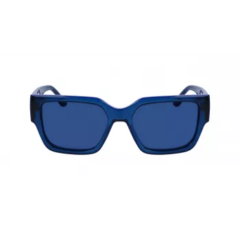 KARL LAGERFELD KL6142S-423 Unisex Saulesbrilles Blue Havana Grey Blue 55mm