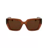 KARL LAGERFELD KL6143S-246 Sieviešu saulesbrilles Havana Brūns Bruņurupuča Acetāta Rāmis Brūns Gradienta Lēcas 53mm