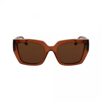 KARL LAGERFELD KL6143S-246 Sieviešu saulesbrilles Havana Brūns Bruņurupuča Acetāta Rāmis Brūns Gradienta Lēcas 53mm